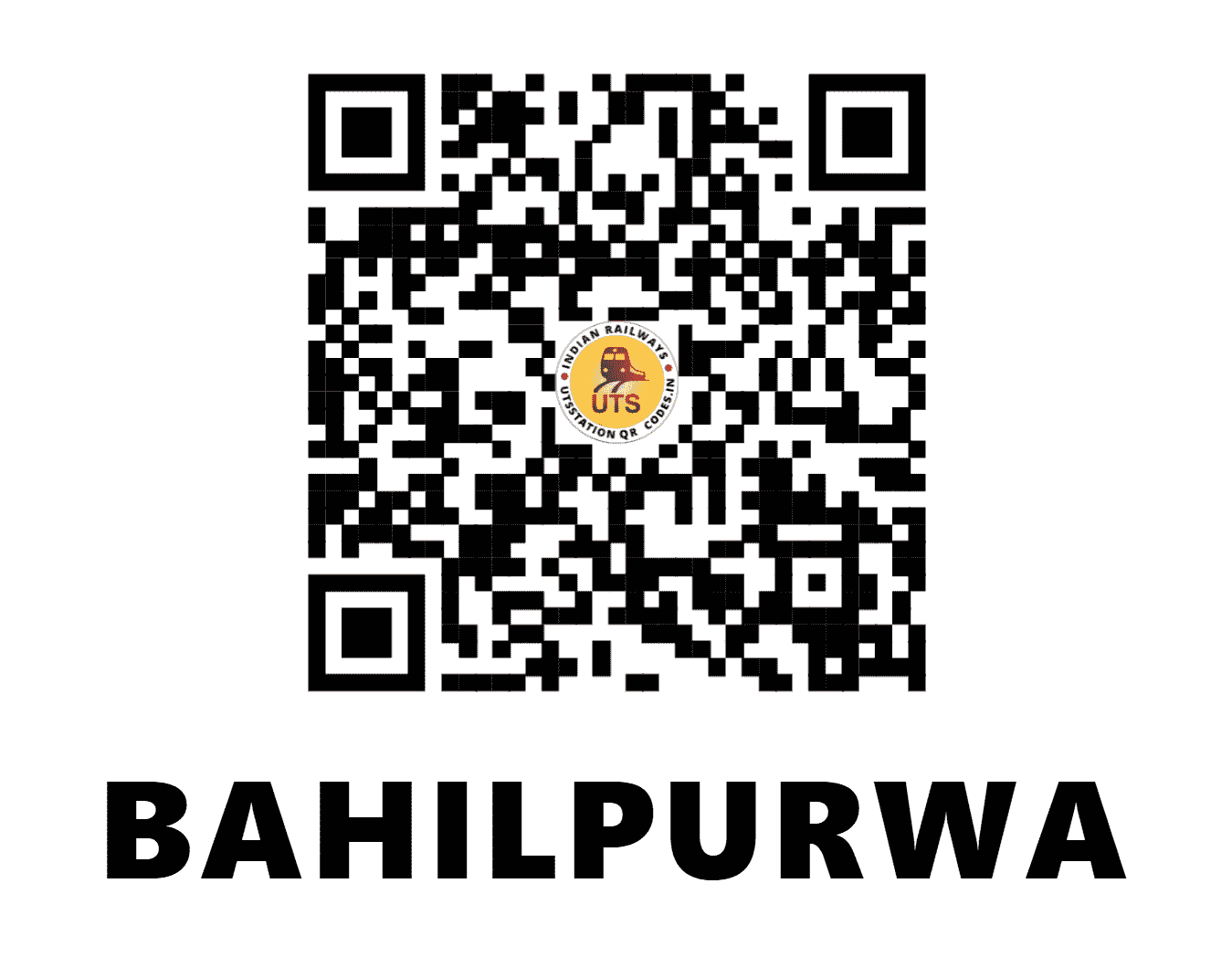 UTS QR Code for BAHILPURWA - BIP (NC - UTTAR PRADESH)